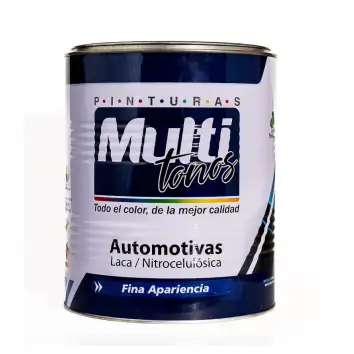 Laca automotiva Multitonos para repintado vehicular profesional.