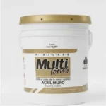 Pintura Acril Muro Multitonos blanca super lavable para interiores y exteriores.